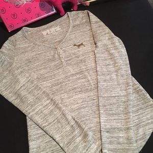 GIFTED ! Pink / vs “ Henley !! Grey with gold dog